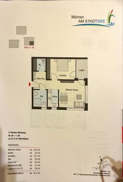 Foto - 2 Zimmer altersgerechte Wohnung zu vermieten