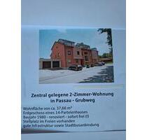 Zentral gelegen 2-Zimmer Wohnung Passau-Grubweg. Nettomiete 425€