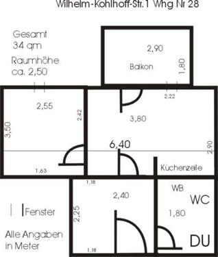 Foto - 1 Zimmer Etagenwohnung zur Miete in Hof