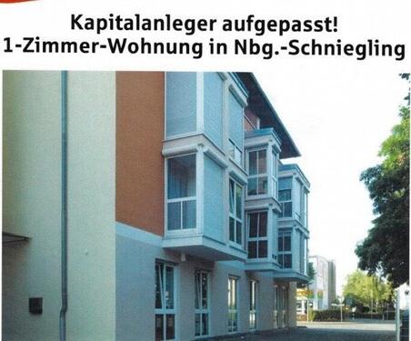 Foto - 1‑Zimmer‑Wohnung in Nürnberg‑Schniegling – Kapitalanlage