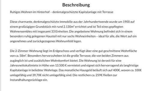 Foto - Erdgeschoßwohnung in Hamburg zum Kaufen