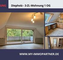 3 Zi Wohnung DH-St. Hülfe - im 1 OG mit Garage - Diepholz