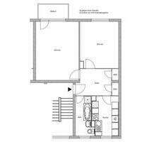 Sanierte 2 Zimmerwohnung mit Balkon - Frankfurt am Main Nord-Ost