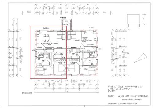 Foto - 2 Zimmer Bungalow zur Miete in Esterwegen