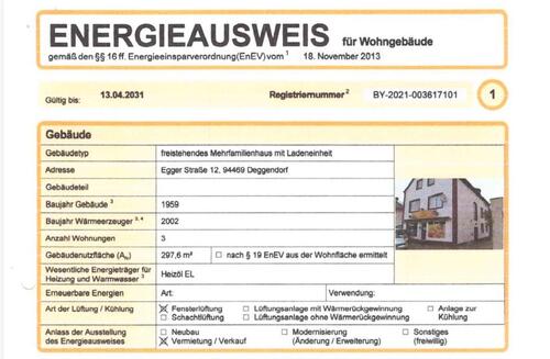 Foto - 15 Zimmer Mehrfamilienhaus, Wohnhaus zum Kaufen in Deggendorf