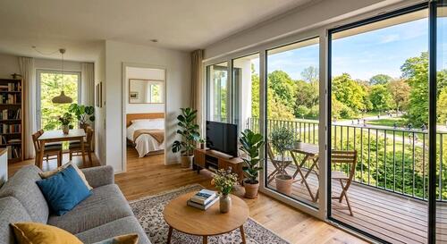Foto - sonnige 2 Zimmer Wohnung in der Messestadt Riem direkt am Park