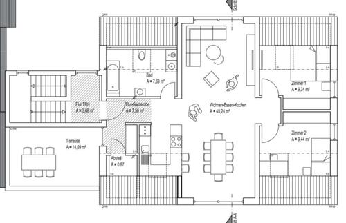 Foto - Etagenwohnung zur Miete in Großenlüder