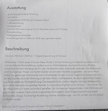 Foto - 2 Zimmer Erdgeschoßwohnung in Sehnde