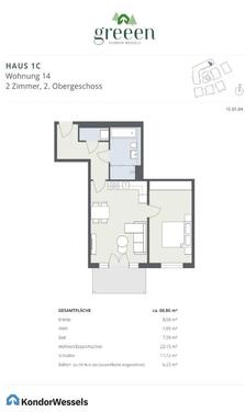 Foto - 2-Zimmer-Neubauwohnung mit Balkon im 2. OG – hell & gut geschnitten