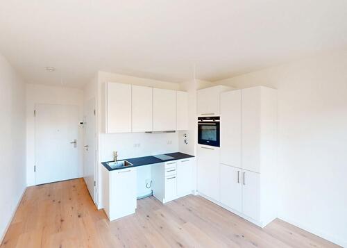 Foto - Zeitgemäßes 1-Zimmer-Apartment mit Schlafnische und EBK im Neubau