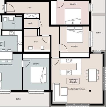 Foto - Moderne 2-Zimmer Etagenwohnung in Schlitz (Wohnung 1.9)
