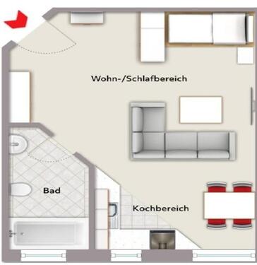Foto - Kapitalanlage - 1 Zimmer Wohnung mit Mietgarantie über 5% Rendite