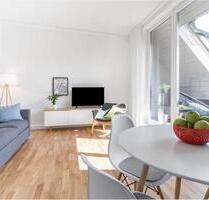 Möblierte 2-Zimmer-Wohnung mit Balkon in Leipzig (Zentrum-Nord)