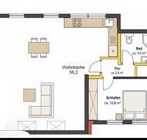Modern sanierte 2-Zimmer-Wohnung offenes Wohnkonzept Og - Twistringen