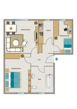 Foto - 3.5 Zimmer Etagenwohnung zur Miete in Marl