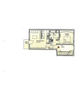 Foto - 2-Zimmer-Wohnung mit Balkon im 2. Dachgeschoss in Frankfurt (Oder