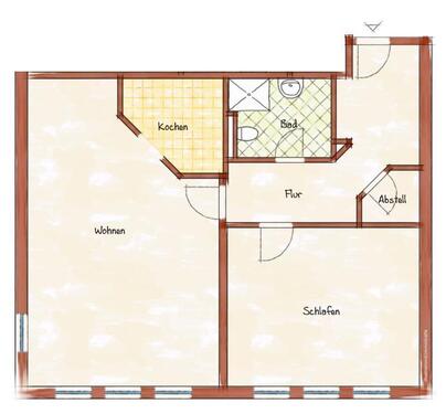 Foto - 2 Zimmer Etagenwohnung zur Miete in Senftenberg