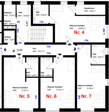 Foto - 1 Zimmer Etagenwohnung in Verden (Aller)