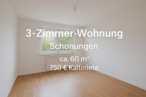 Foto - Frisch renovierte 3-Zimmer-Wohnung in Schonungen (EG) – ca. 60 m²