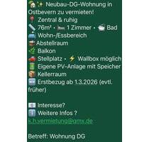 Ostbevern: Dachgeschosswohnung Neubau