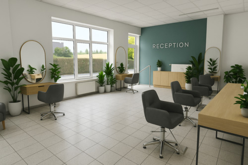 Foto - Ideal für: Friseur, Büro, Zahnarzt, Kosmetik, Massage, Geschäft