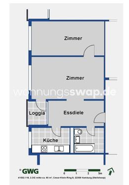 Foto - Wohnungsswap - 2 Zimmer, 56 m² - Cesar-Klein-Ring, Wandsbek, Hamburg