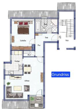 Foto - 2 Zimmer Dachgeschoßwohnung zur Miete in Bad Neustadt an der Saale