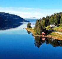 Ferienhaus in Mittel Norwegen direkt am Fjord mit 25PS Motorboot - Oerlinghausen