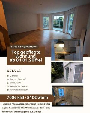 Foto - Helle 3-Zimmer Wohnung mit Balkon & Terrasse