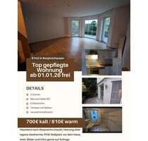 Helle 3-Zimmer Wohnung mit Balkon & Terrasse - Borgholzhausen