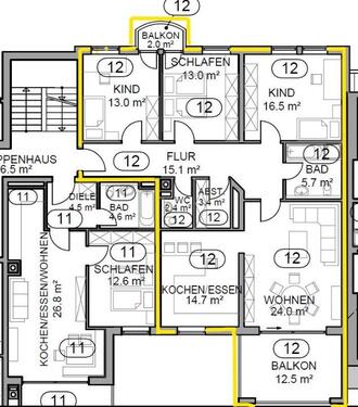 Foto - 4 Zimmerwohnung - 549.000,00&nbsp;EUR Kaufpreis, ca.&nbsp; 111,00&nbsp;m&sup2;