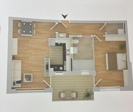 Foto - 2 Zimmer Erdgeschoßwohnung in Großmehring