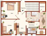 Foto - BRAMSCHE: 3 ZKB Wohnung 1OG mit Loggia zu vermieten