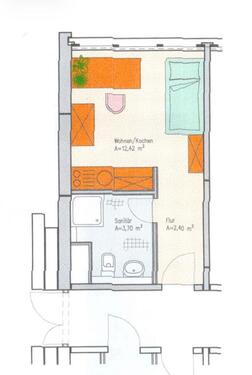 Foto - Appartment auf Tarostr. 18 - 380,00&nbsp;EUR Kaltmiete, ca.&nbsp; 20,00&nbsp;m&sup2;