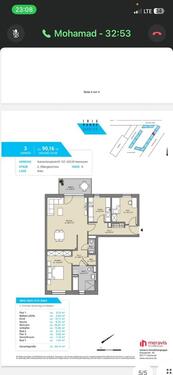 Foto - Drei Zimmer - 1.350,00&nbsp;EUR Kaltmiete, ca.&nbsp; 90,16&nbsp;m&sup2;