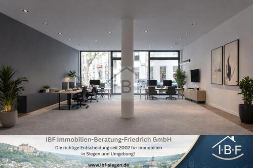 Foto - Top modernes Ladenlokal Büro mit großer Fensterfront in der Innenstadt von Siegen