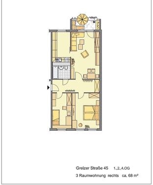 Foto - Etagenwohnung in Gera zur Miete