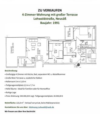 Foto - 4-Zimmer-Wohnung mit großer Terrasse
