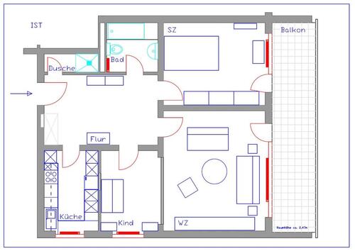 Foto - 3-Zi-Wohnung in Gravenbruch - 990,00 EUR Kaltmiete, ca.  88,00 m²