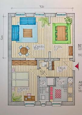 Foto - 2 Zimmer Erdgeschoßwohnung in Rheinsberg