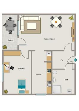 Foto - Etagenwohnung in Köln zur Miete