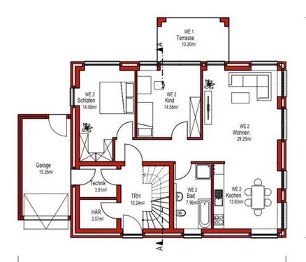 Foto - Neubau 86qm Wohnung Weeze 3ZKDB Garage, Garten, Erstbezug, KFW40