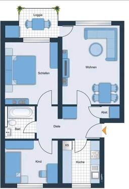 Foto - 3 Zimmer Wohnung in Finthen - 250.000,00&nbsp;EUR Kaufpreis, ca.&nbsp; 70,00&nbsp;m&sup2;