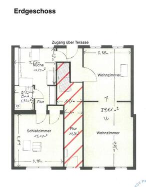 Foto - Gepflegte 3-Zimmer-Wohnung - 900,00 EUR Kaltmiete,