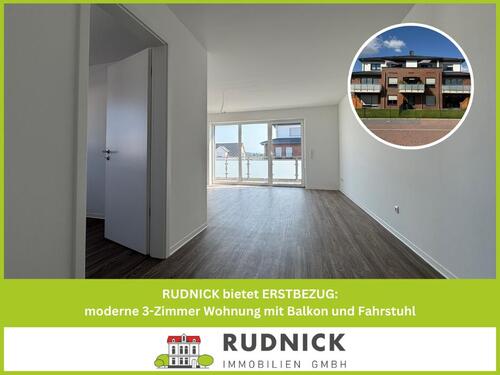 Foto - RUDNICK bietet ERSTBEZUG: moderne 3-Zimmer Wohnung mit Balkon und Fahrstuhl