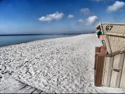 Foto - Fehmarn Südstrand Ferienwohnung mit Wlan + Strandkorb am Strand