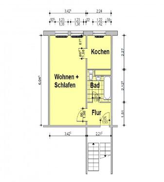 Foto - Etagenwohnung in Köthen (Anhalt) zur Miete