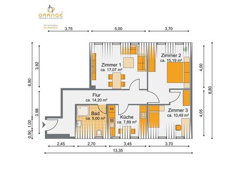 Foto - 3 Zimmer Dachgeschoßwohnung in Nürnberg