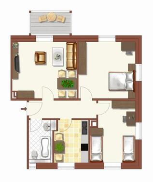 Foto - 3 Zimmer Erdgeschoßwohnung zur Miete in Heidenheim an der Brenz
