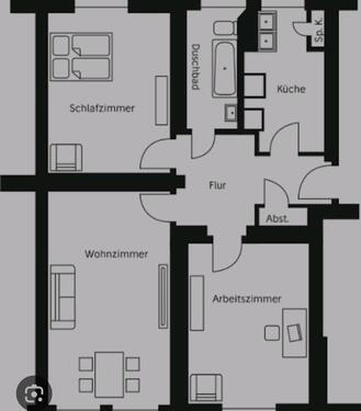 Foto - 4 Zi. Wohnung Gartenstadt Vahr - 990,00&nbsp;EUR Kaltmiete,